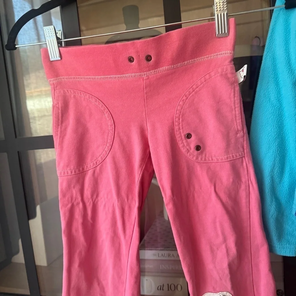 Vintage y2k 2008 Hello Kitty set toddler girl pajama long sleeve tee pants flare